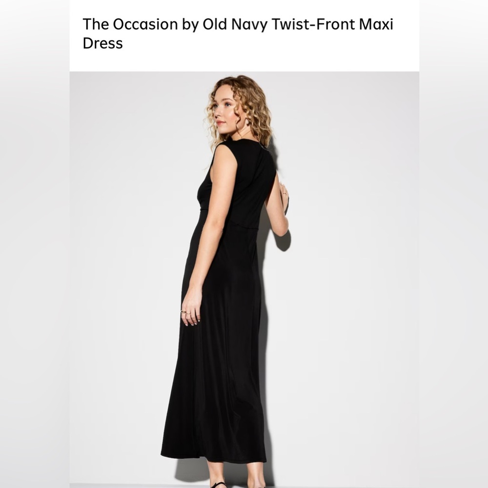 The Occasion by Old Navy Twist-Front Maxi Dress Petite - Picture 5 of 5